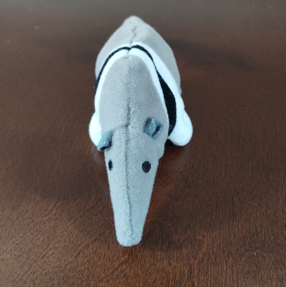 ✓Anteater Antsy Ty Plush Stuffed Animal 7" Beanie Babies Gray 1993 - Picture 4 of 9